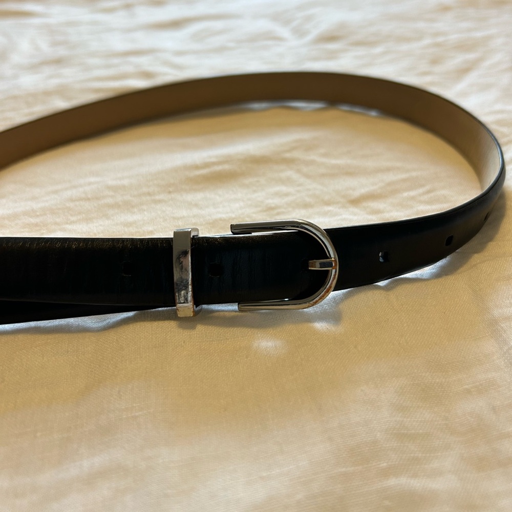 Aritzia Black Leather Belt